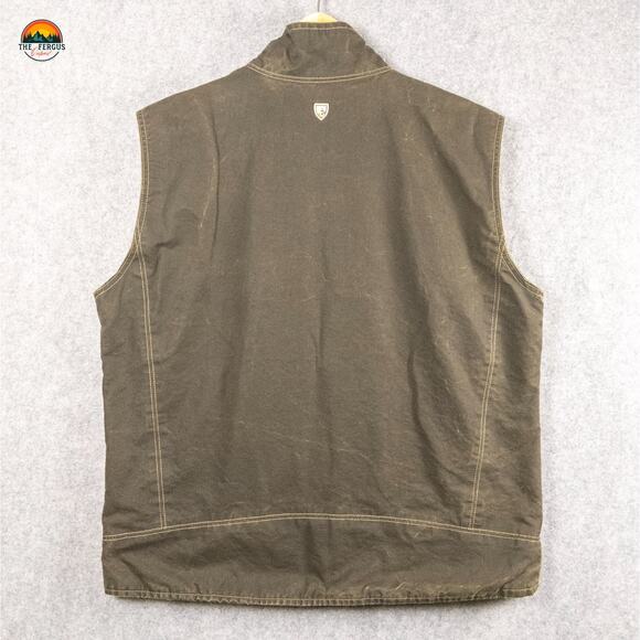 KUHL Patina Green Vest Born In The Mountains Hiking Gorpcore Outdoor Men's 2XL - Picture 2 of 16